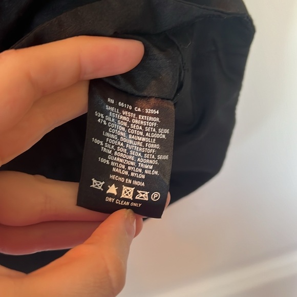 Leifsdottir Embroidered Flower Anthropologie Pencil Skirt size 8 - Picture 4 of 4